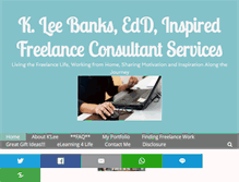 Tablet Screenshot of kleebanks-freelance-consultant.com